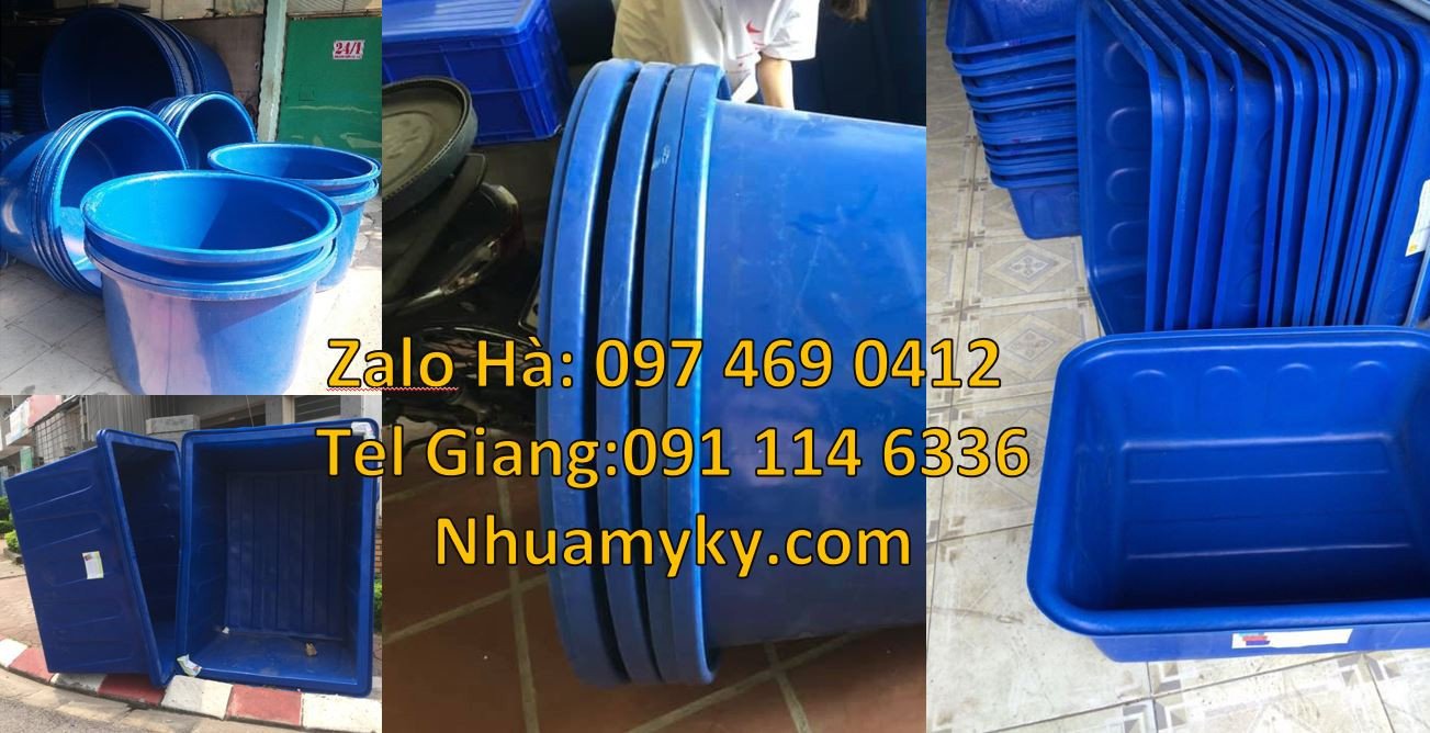 thùng nhựa tròn,thùng nhựa vuông 1000l màu xanh,thùng chưa giá rẻ nhất