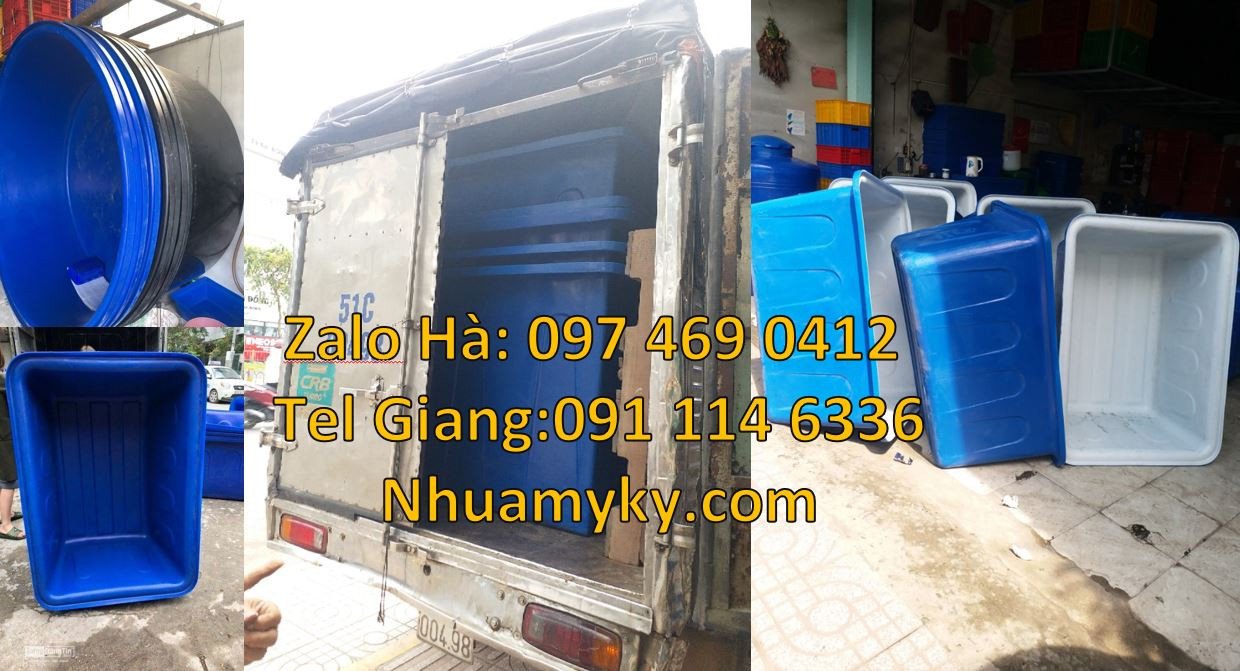 thùng nhựa tròn,thùng nhựa vuông 1000l màu xanh,thùng chưa giá rẻ nhất