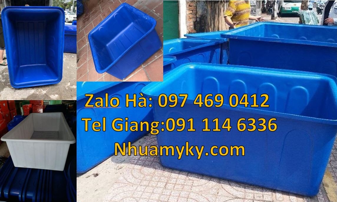 thùng nhựa tròn,thùng nhựa vuông 1000l màu xanh,thùng chưa giá rẻ nhất