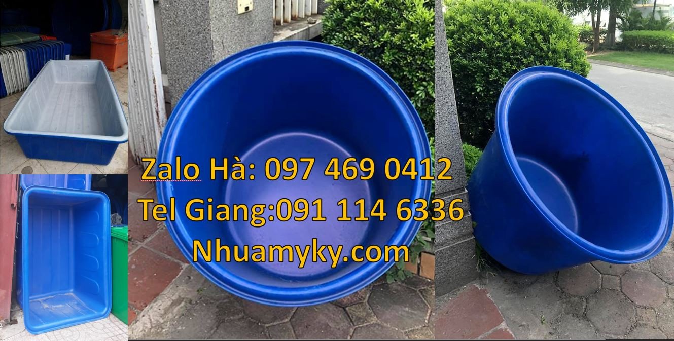thùng nhựa tròn,thùng nhựa vuông 1000l màu xanh,thùng chưa giá rẻ nhất
