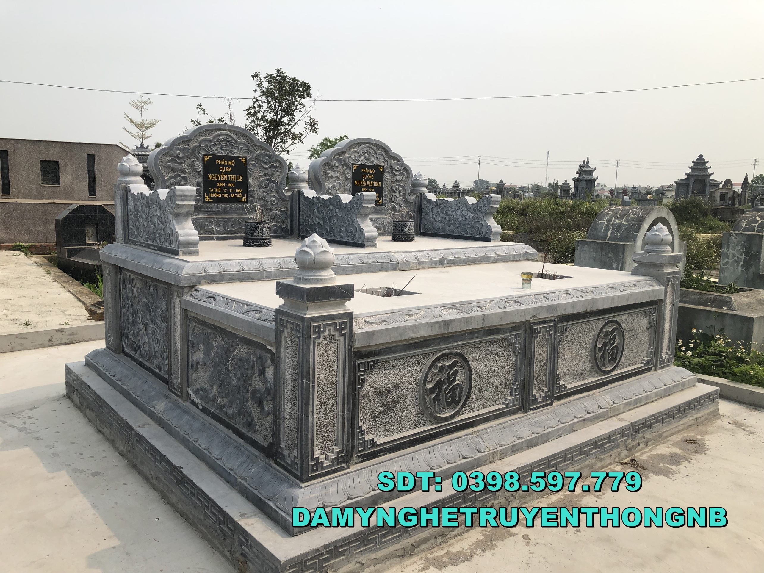 hình ảnh mộ đá cao cấp được lắp đặt tại hà nội 2023