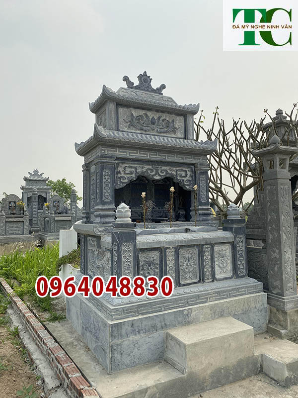 Mộ đá đôi đẹp nhất Sóc Trăng lắp đặt bởi đá mỹ nghệ TC