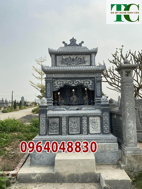 Mộ đá đôi đẹp nhất Sóc Trăng lắp đặt bởi đá mỹ nghệ TC