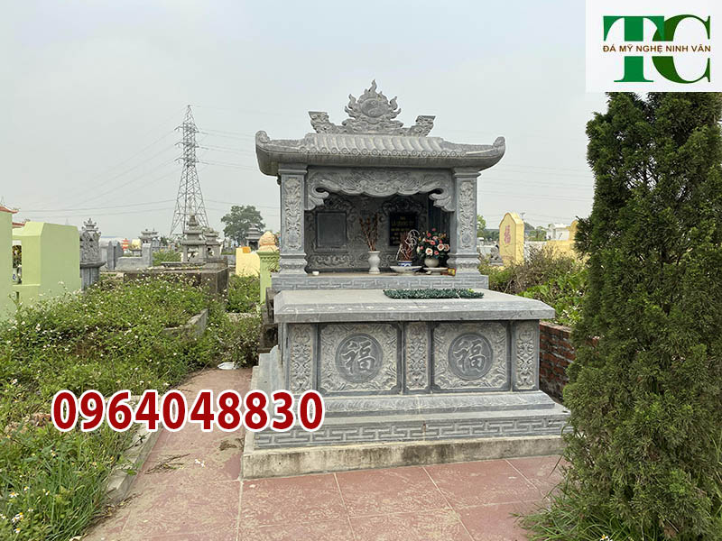 Mộ đá đôi đẹp nhất Sóc Trăng lắp đặt bởi đá mỹ nghệ TC