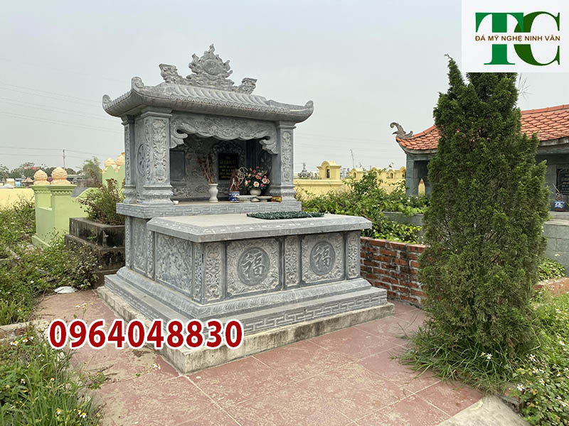 Mộ đá đôi đẹp nhất Sóc Trăng lắp đặt bởi đá mỹ nghệ TC