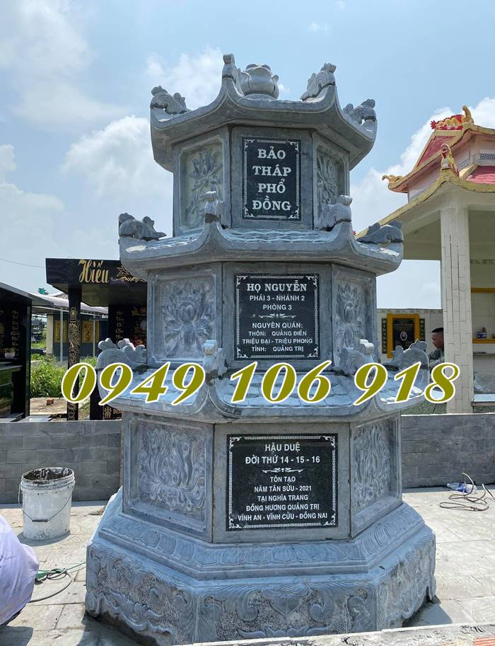 Thiết kế những mẫu tháp mộ để tro cốt bằng đá