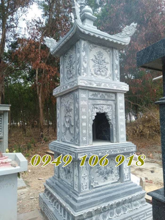 Thiết kế những mẫu tháp mộ để tro cốt bằng đá