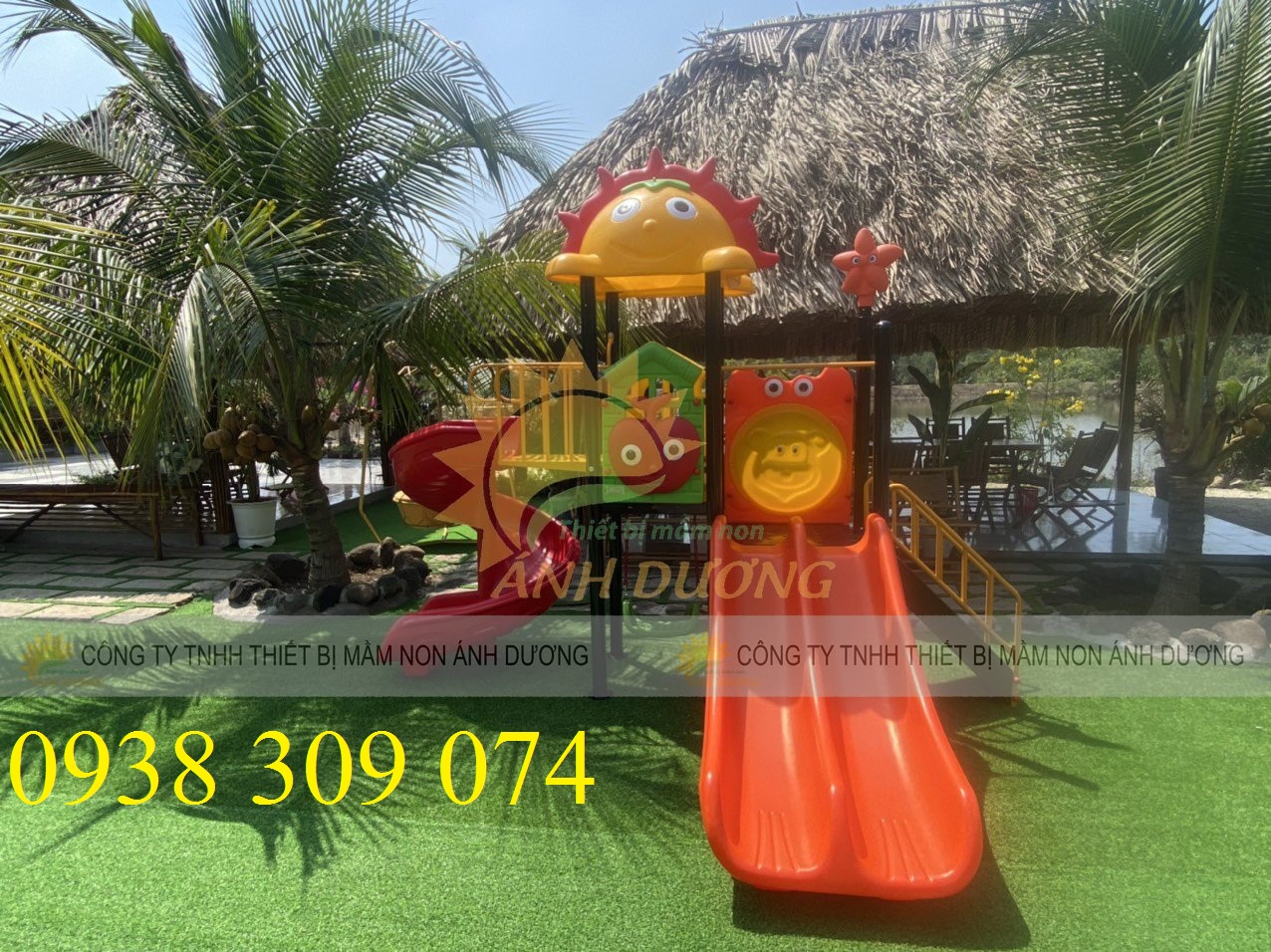 Bộ cầu trượt liên hoàn, cầu trượt khu vui chơi