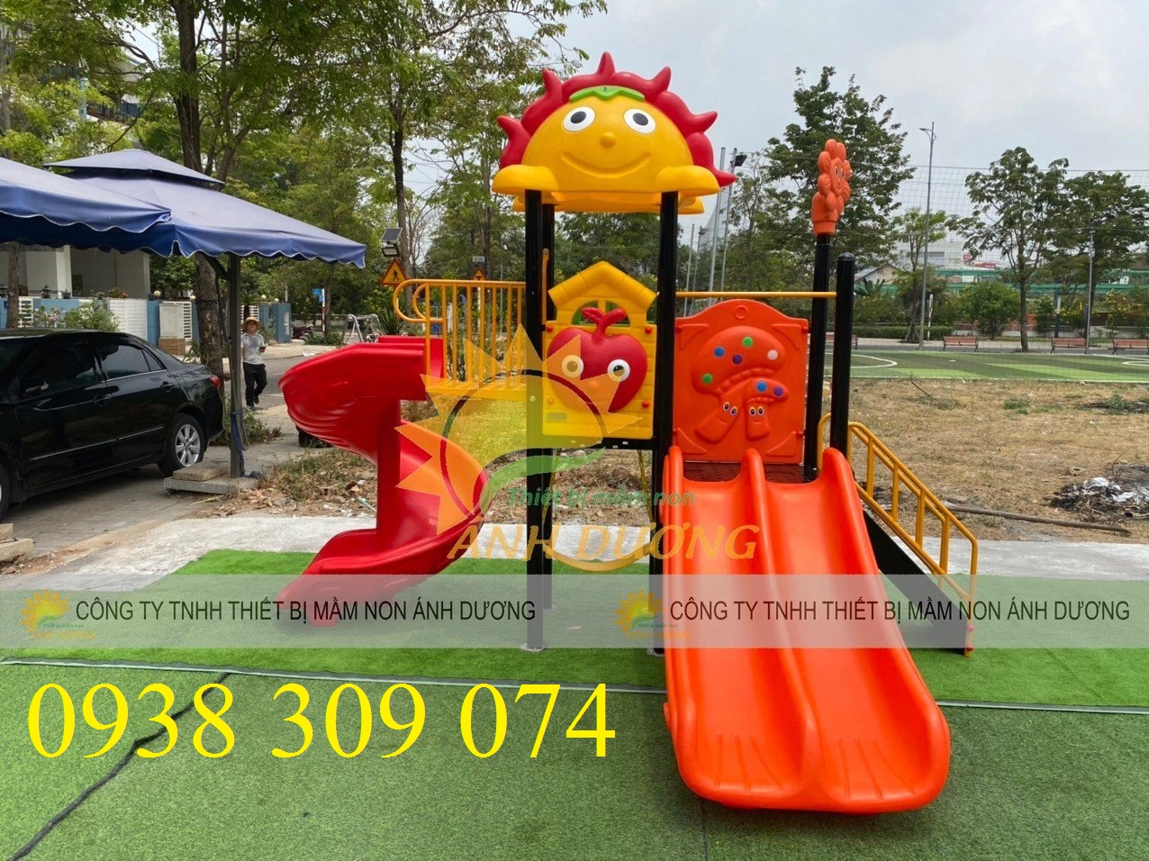 Bộ cầu trượt liên hoàn, cầu trượt khu vui chơi