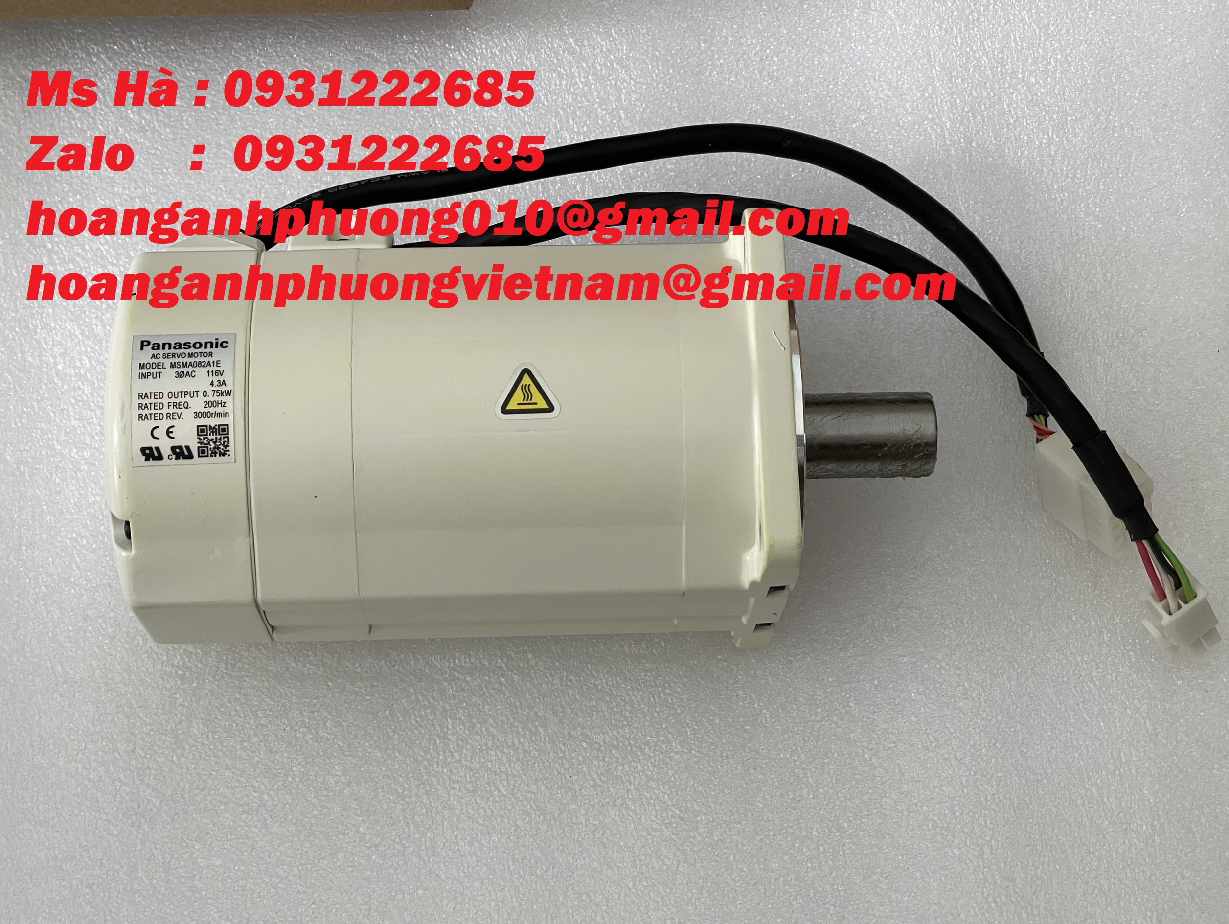 Bộ motor nhập dòng panasonic MSMA082A1E giá rẻ toàn quốc