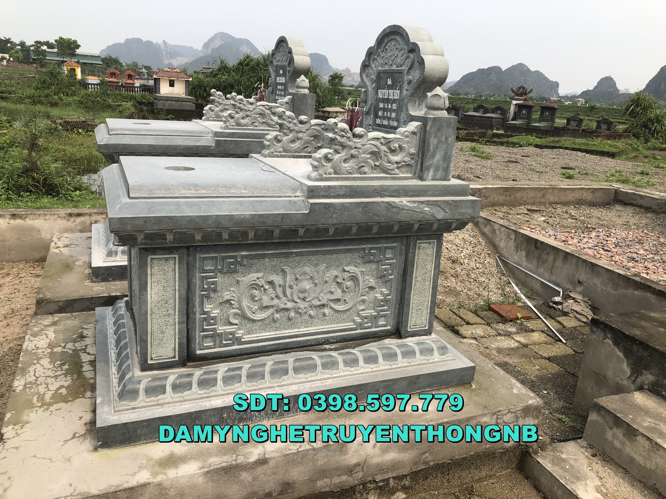 hoàn thiện mộ đá tam sơn cao cấp tại ninh sơn ninh bình 2023