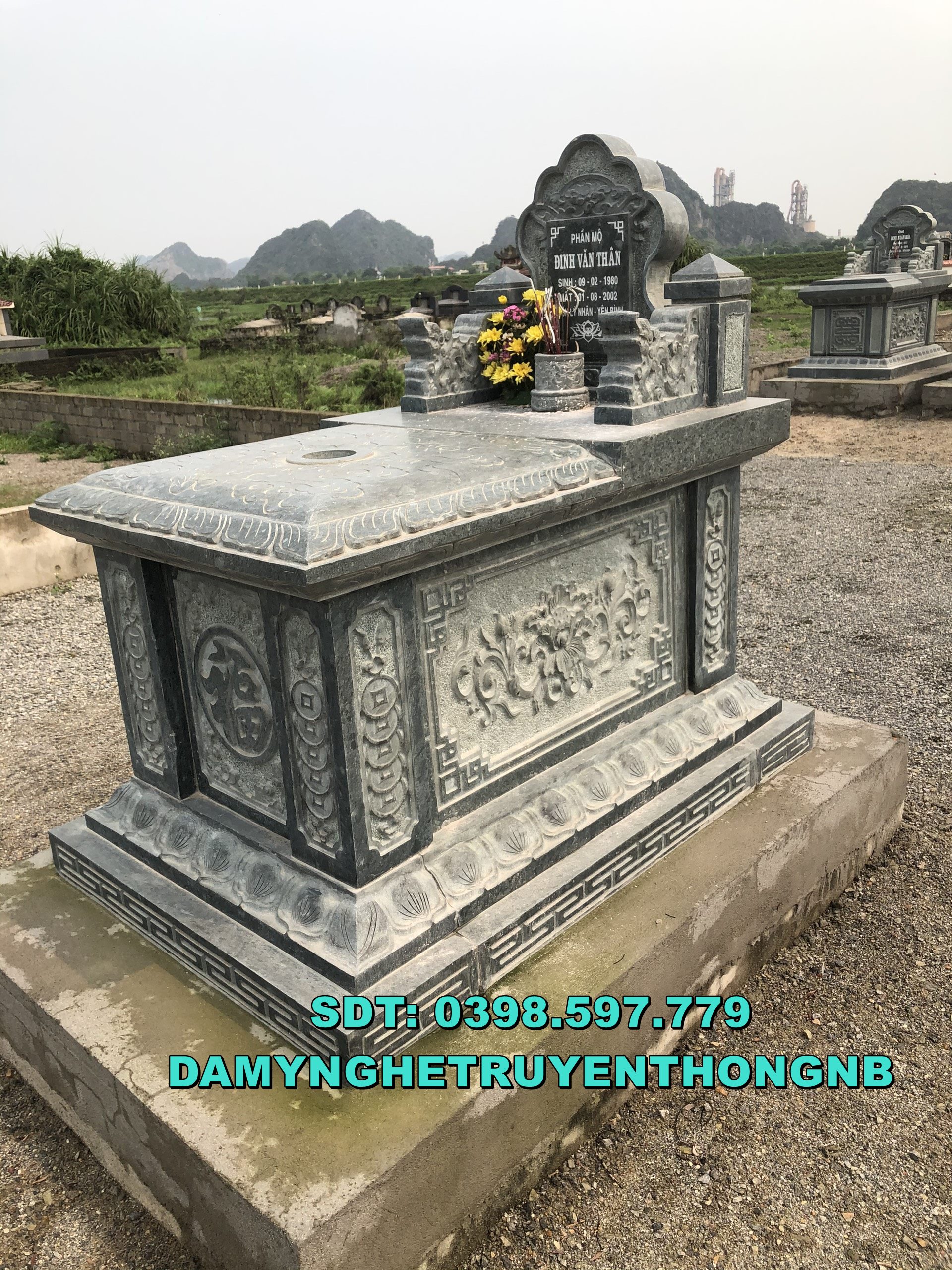 hoàn thiện mộ đá tam sơn cao cấp tại ninh sơn ninh bình 2023