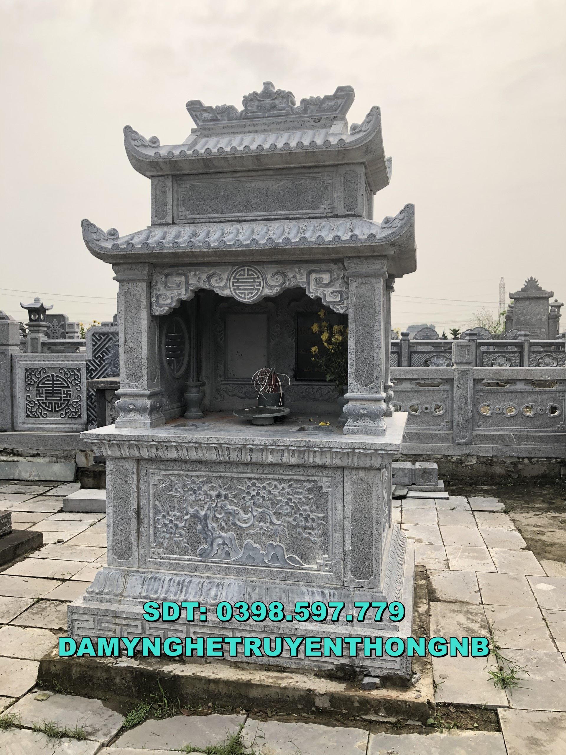 hoàn thiện mộ đá tam sơn cao cấp tại ninh sơn ninh bình 2023