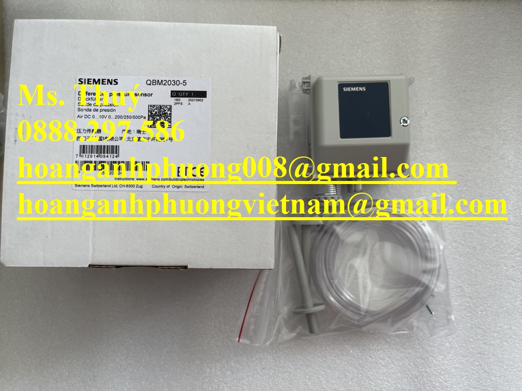 Siemens QBM2030-5  Cảm biến áp suất  Hoàng Anh Phương