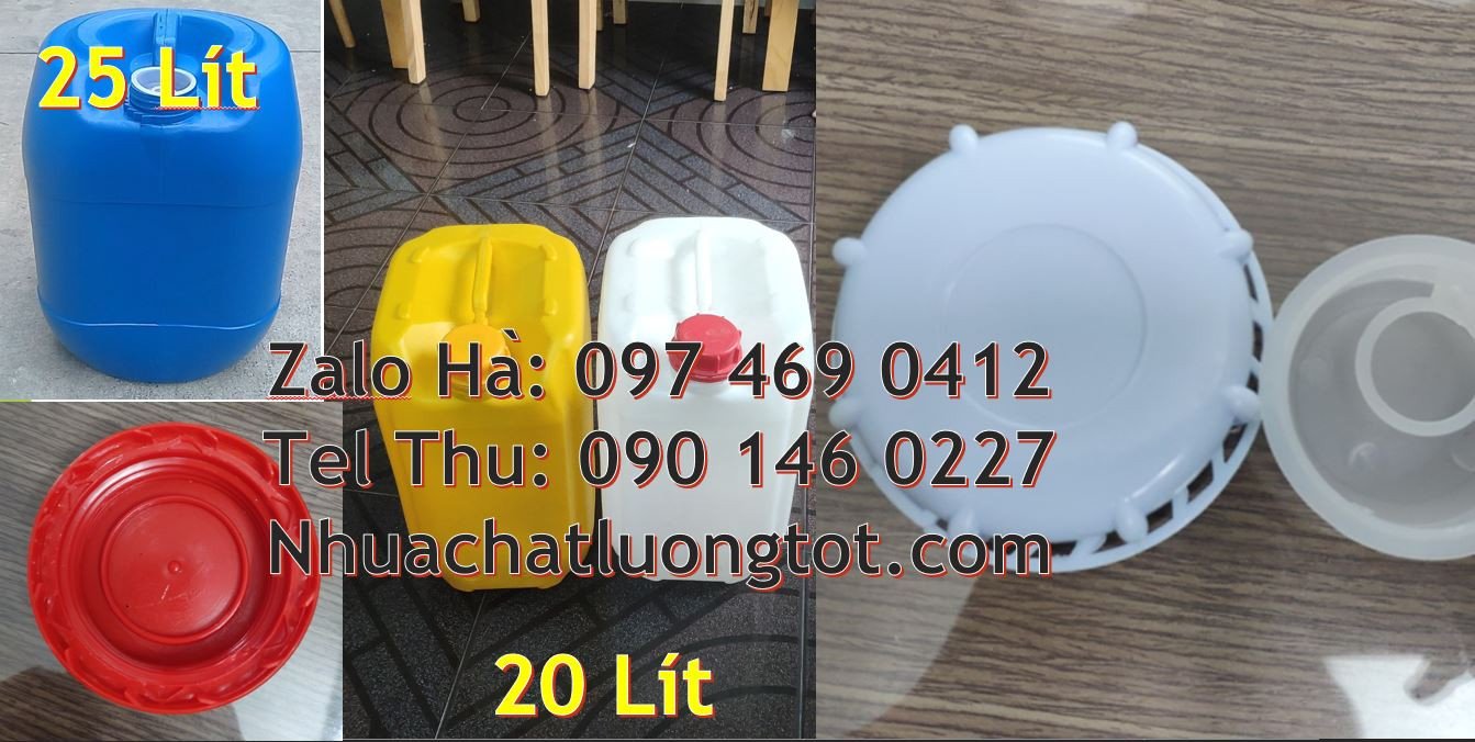 can nhựa 25l đựng hóa chất,can nhựa 20l đựng nước rửa chén,can nhựa 30