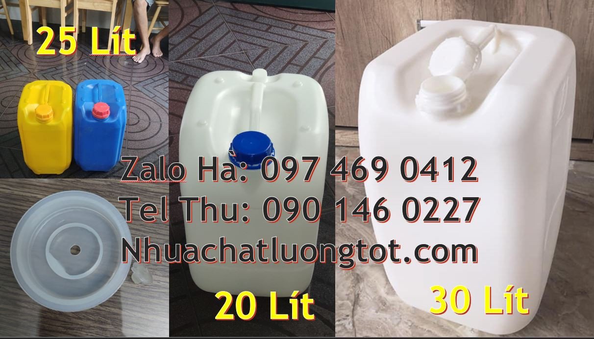 can nhựa 25l đựng hóa chất,can nhựa 20l đựng nước rửa chén,can nhựa 30