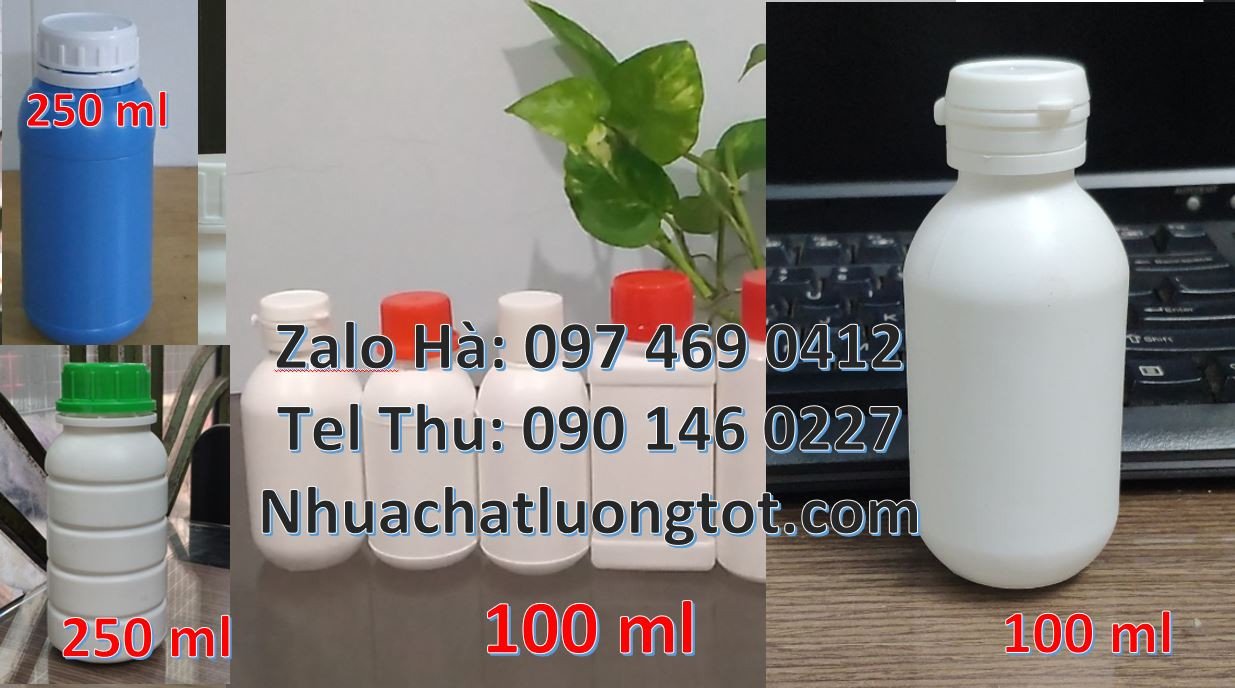 chai nhựa nhỏ 100ml màu trắng,chai nhựa 50ml đựng nước tương,chai nhựa