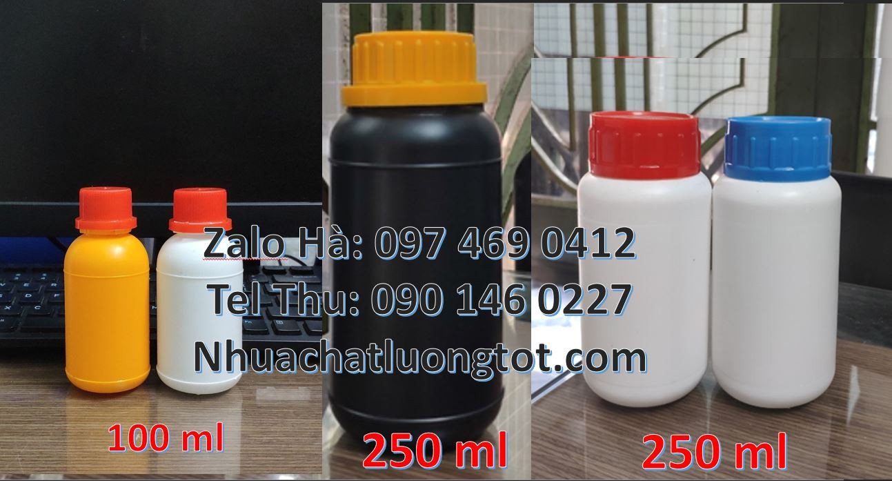 chai nhựa nhỏ 100ml màu trắng,chai nhựa 50ml đựng nước tương,chai nhựa