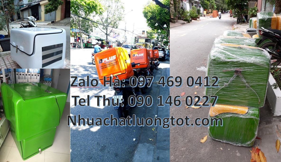 thùng giao hàng đồ ăn nhanh,thùng chở hàng sau xe máy,thùng gia giá rẻ