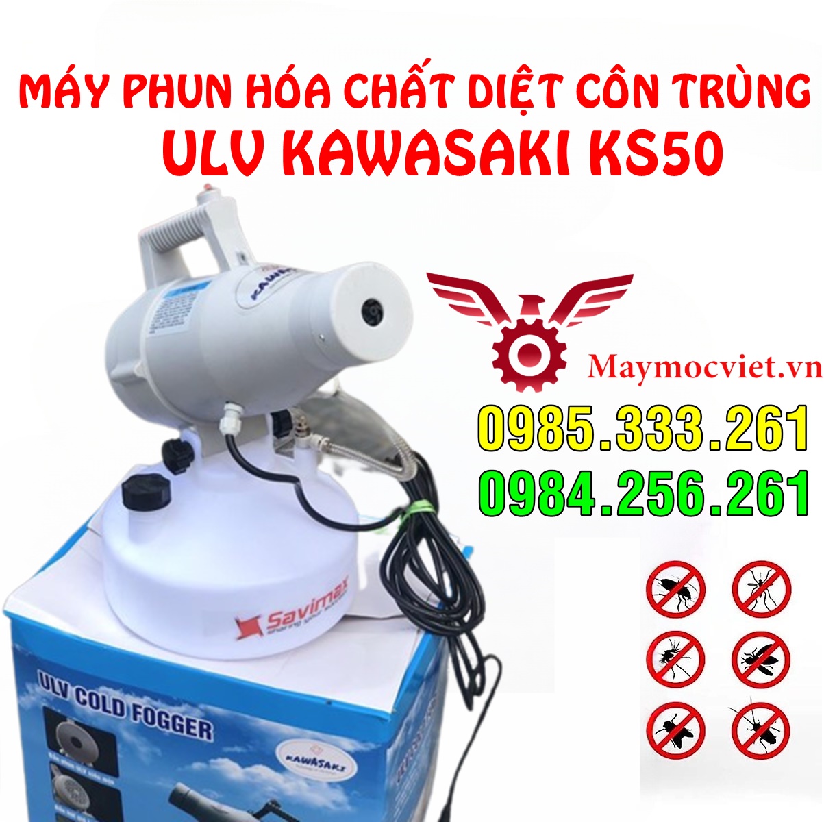 Máy phun hóa chất diệt muỗi - diệt côn trùng ULV KAWASAKI KS50