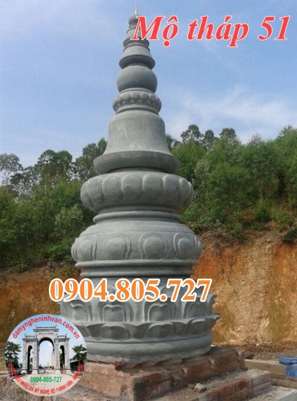 Mãu mộ tháp đá đẹp để tro cốt 2023.