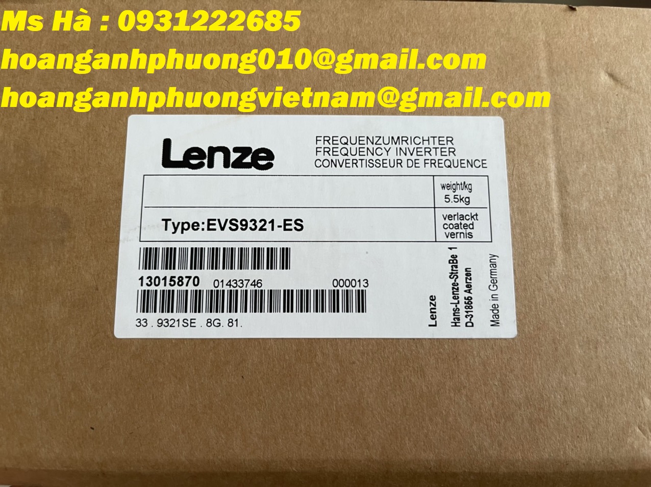 Công Ty Hoàng Anh Phương cung cấp dòng biến tần EVS9321-ES lenze