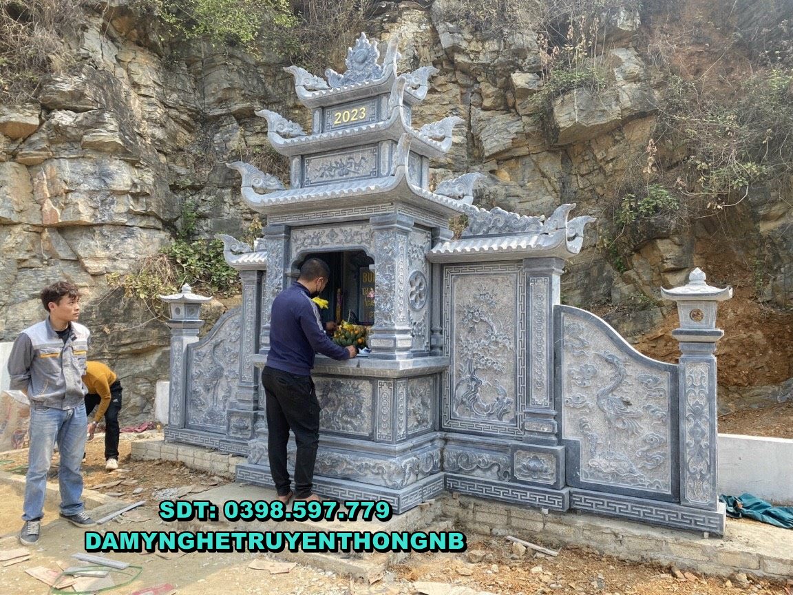 giá bán khuôn viên lăng mộ đá đẹp tại vĩnh long