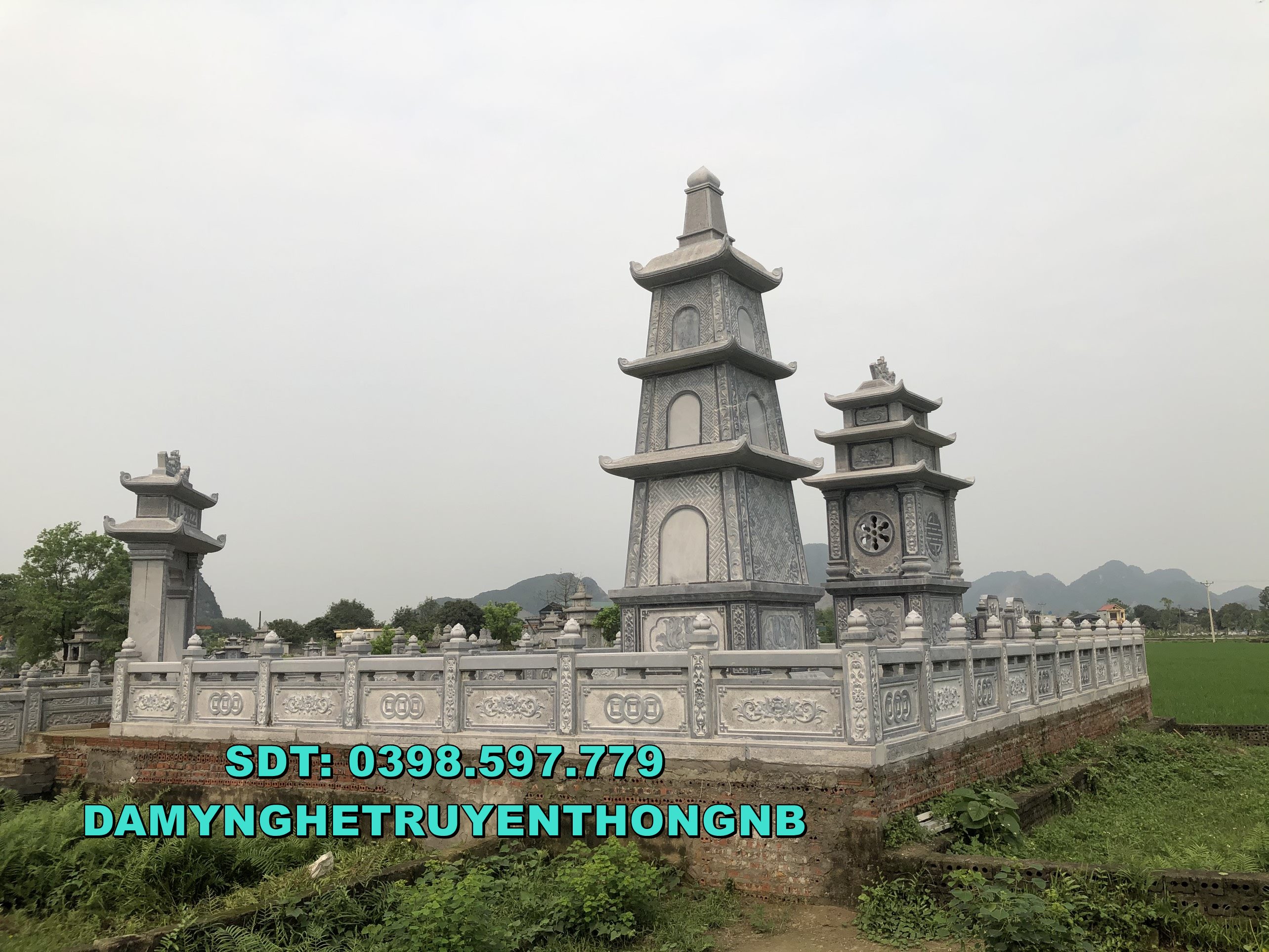 giá bán khuôn viên lăng mộ đá đẹp tại vĩnh long