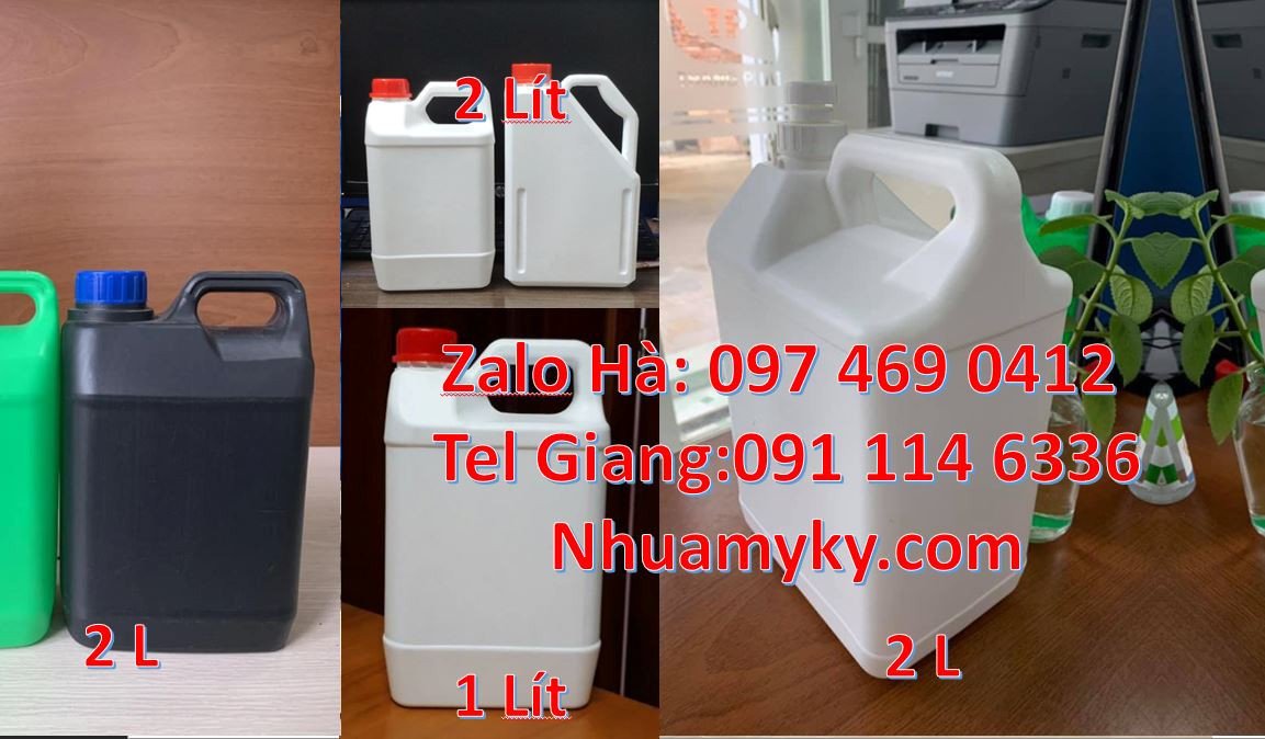 can nhựa 1l đựng nước mắm,can nhựa 2l đựng dầu ăn,can nhựa trắng rẻ