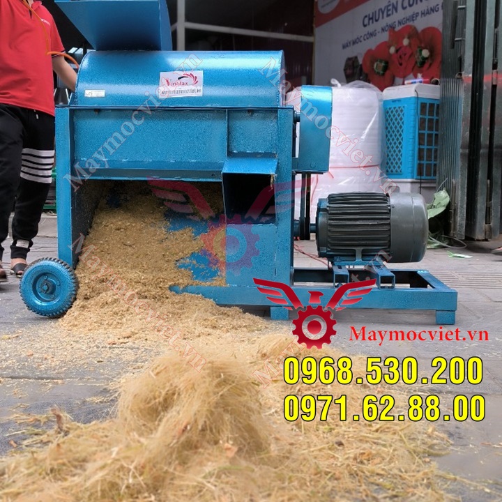 Máy xay nghiền quả dừa , bã mía , lá dừa công nghiệp Vinmax