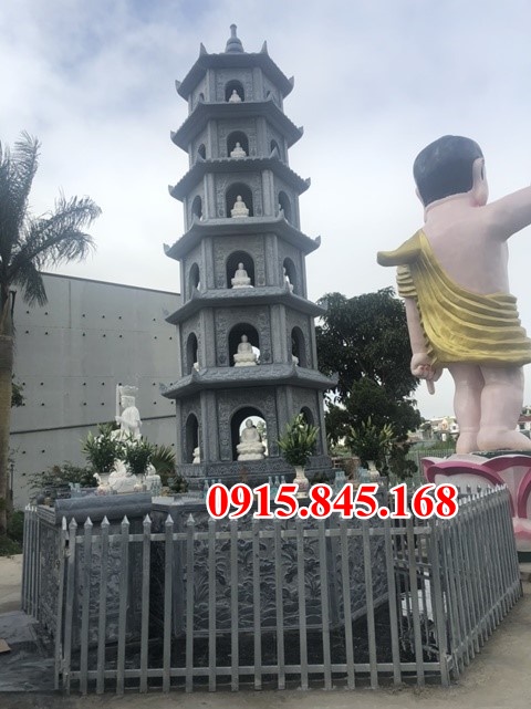 Mộ tháp bằng đá đẹp bán tại Vĩnh Long Trà Vinh phật giáo để tro cốt