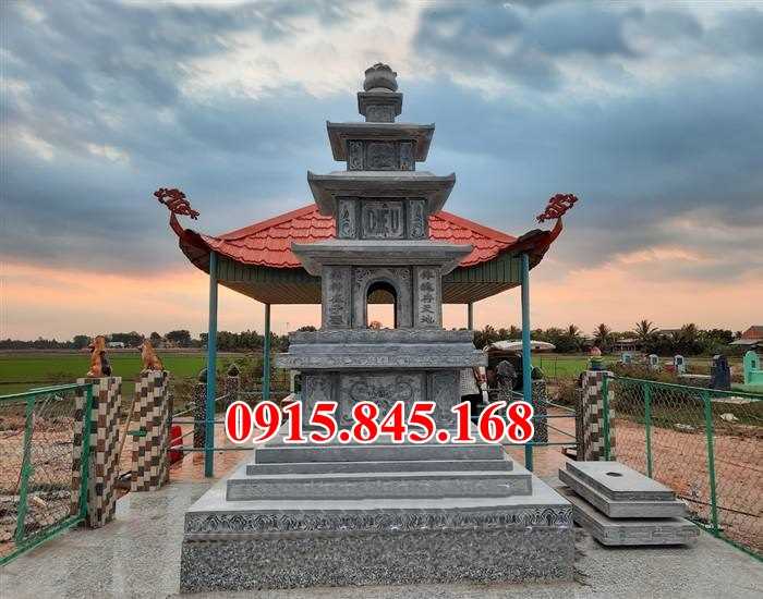 Mộ tháp bằng đá đẹp bán tại Vĩnh Long Trà Vinh phật giáo để tro cốt