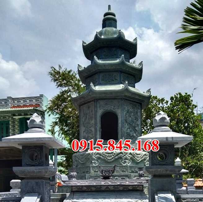 Mẫu mộ tháp bằng đá đẹp bán vũng tàu tiền giang phật giáo để tro cốt