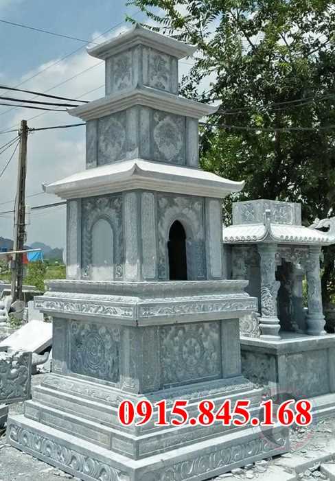 Mẫu mộ tháp bằng đá đẹp bán an giang tây ninh phật giáo để tro cốt
