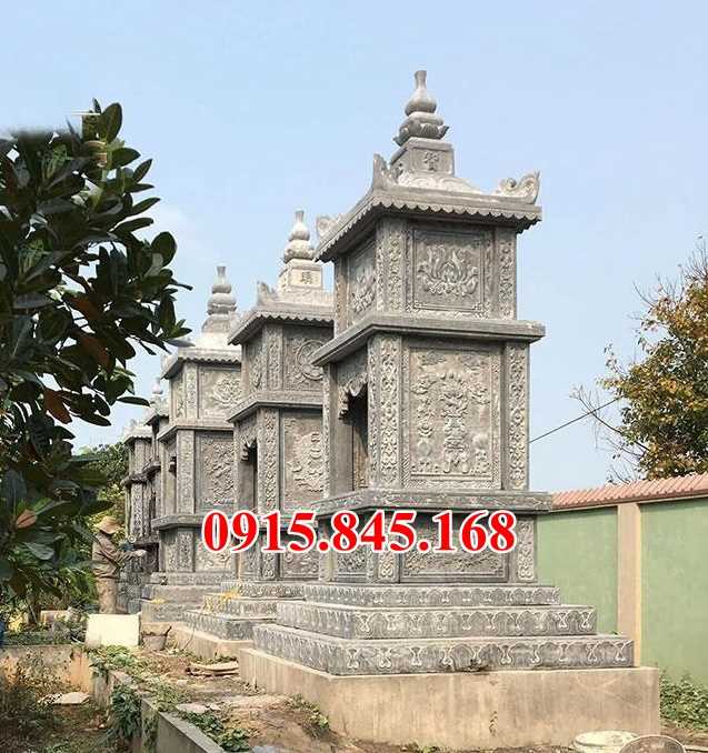 Mẫu mộ tháp bằng đá đẹp bán Hà tĩnh nghệ an phật giáo để tro cốt