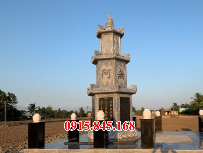 Mẫu mộ tháp bằng đá đẹp bán Thanh hoá lai châu phật giáo để tro cốt
