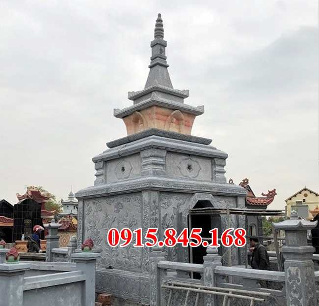 Mẫu mộ tháp bằng đá đẹp bán hà giang yên bái phật giáo để tro cốt