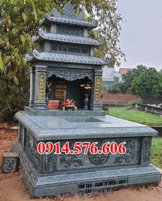 Mẫu mộ đá xanh đẹp bán yên bái hà giang lăng mộ tự nhiên nguyên khối