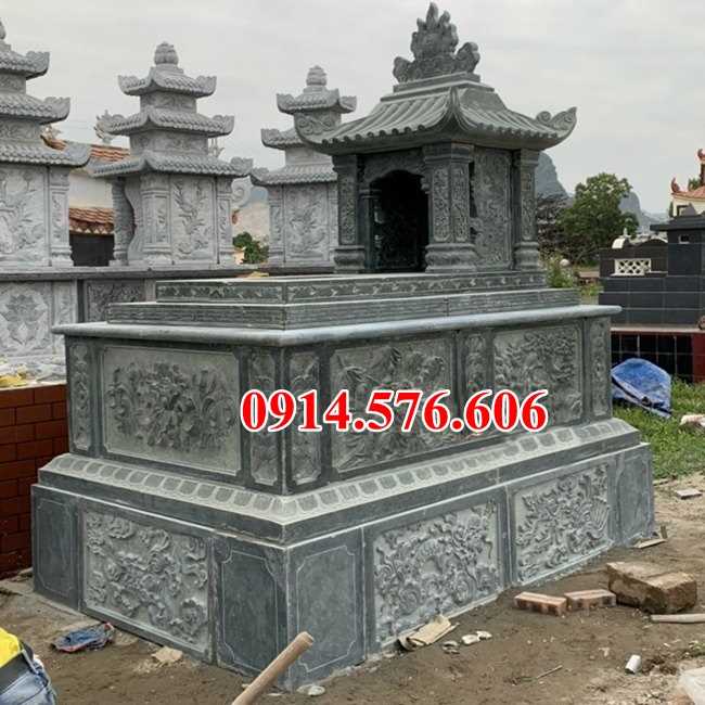 Mẫu mộ đá xanh đẹp bán tây ninh an giang lăng mộ đá khối tự nhiên