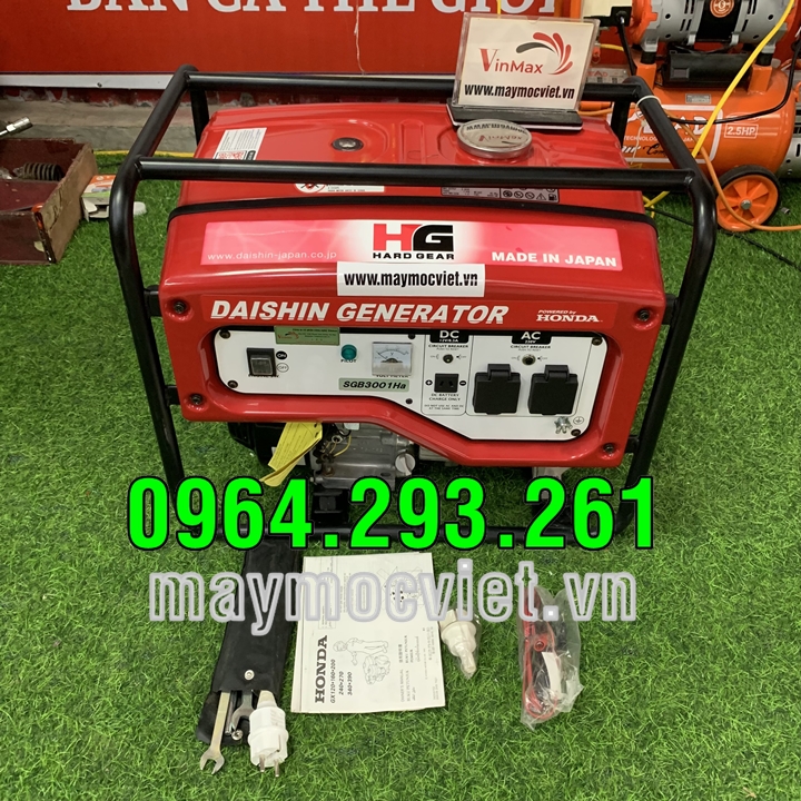 Máy phát điện dùng cho gia đình mùa mưa bão hiệu Daishin SGB3001HA