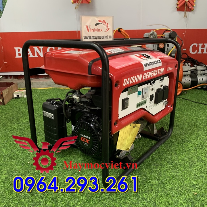 Máy phát điện dùng cho gia đình mùa mưa bão hiệu Daishin SGB3001HA