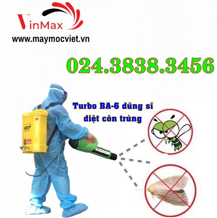 Top máy phun thuốc hóa chất diệt muỗi và côn trùng TurboBA6 ĐẠI HẠ GÍA