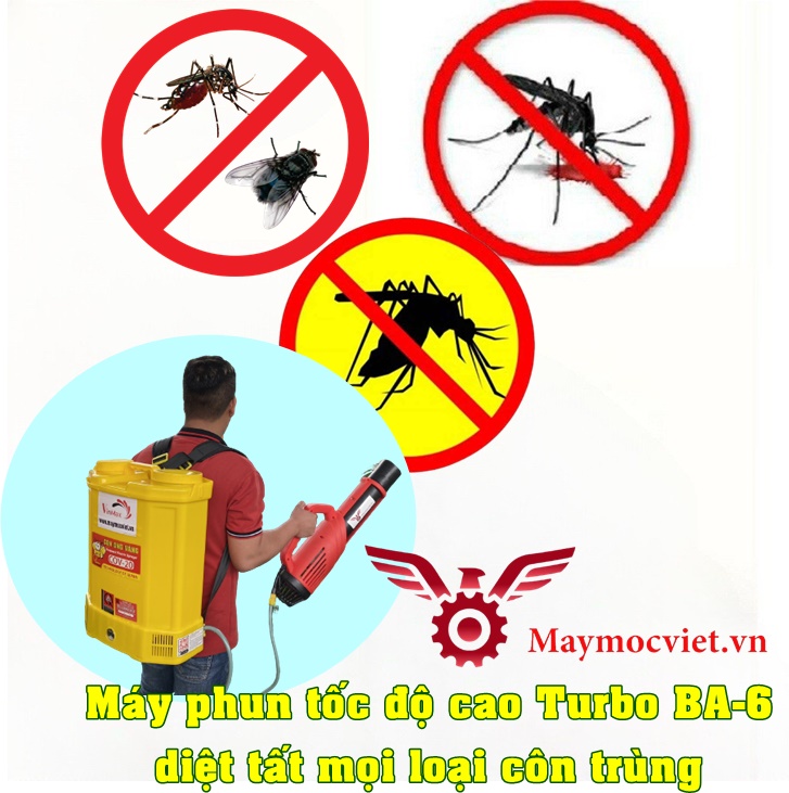Top máy phun thuốc hóa chất diệt muỗi và côn trùng TurboBA6 ĐẠI HẠ GÍA