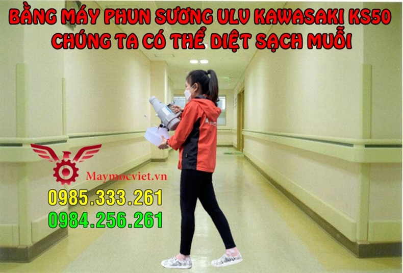 Máy phun hóa chất diệt muỗi dạng sương ULV KAWASAKI KS50 hiệu quả