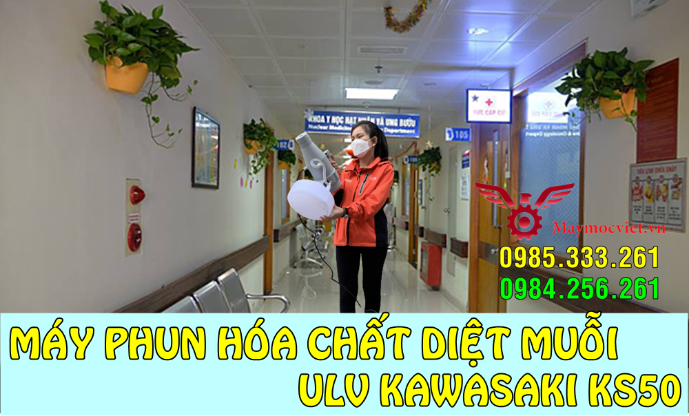 Máy phun hóa chất diệt muỗi dạng sương ULV KAWASAKI KS50 hiệu quả