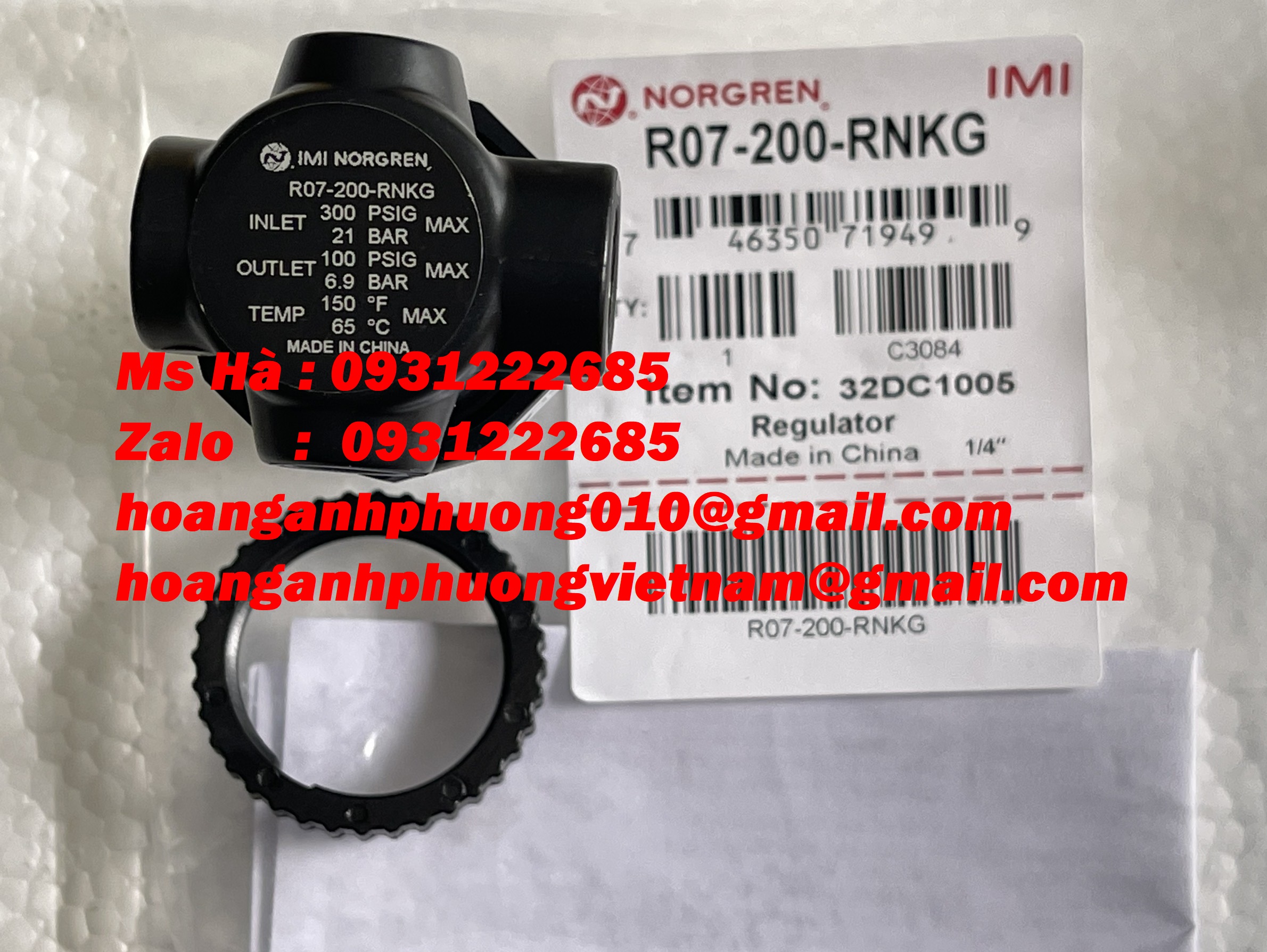 Van điều áp norgren nhập trực tiếp R07-200-RNKG - Hoàng Anh Phương