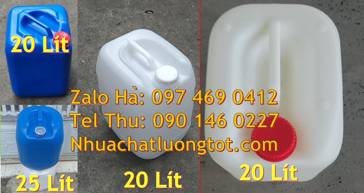 can nhựa đựng hóa chất,can nhựa 20l đựng nước mắm,can nhựa màu đỏ giá