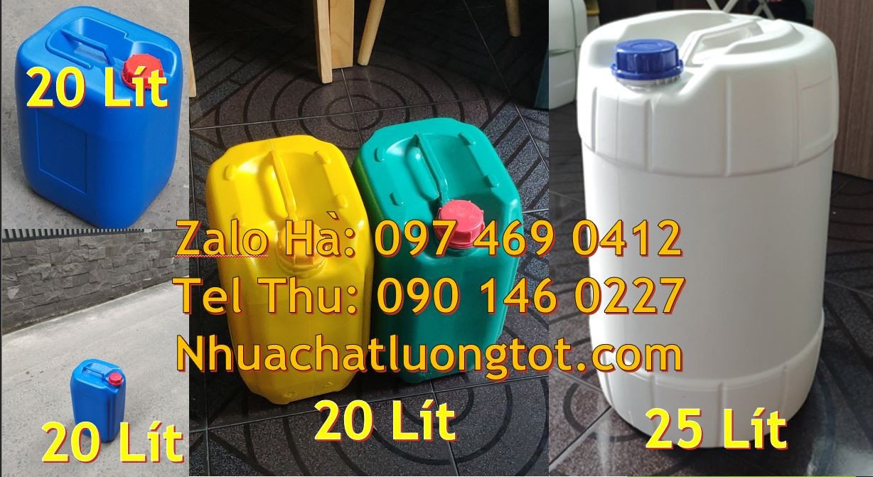 can nhựa đựng hóa chất,can nhựa 20l đựng nước mắm,can nhựa màu đỏ giá