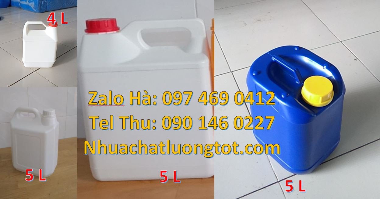 can nhựa 5l đựng hóa chất,can nhựa 4l đựng dầu ăn,can nhựa 2l giá rẻ