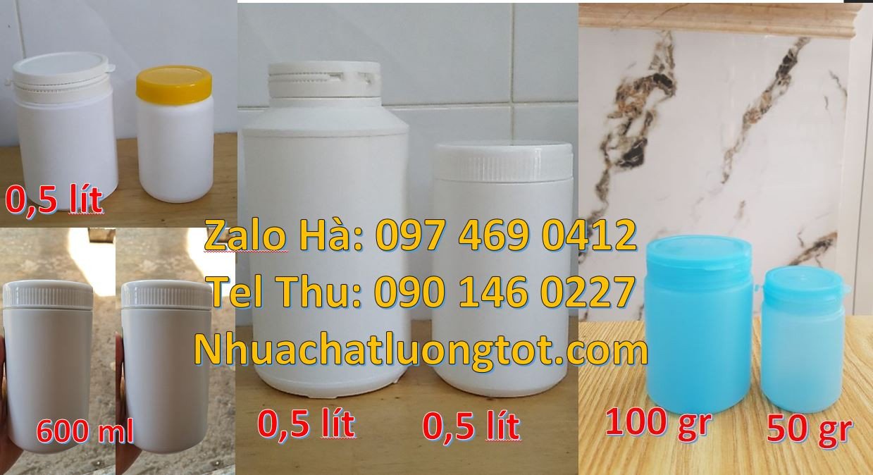 hũ nhựa 50g đựng hạt điều,hũ nhựa đựng bánh kẹo,hũ nhựa trắng giá rẻ